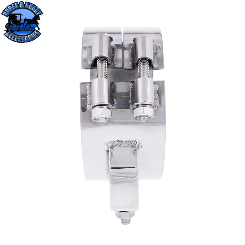 7" Stainless Wide Band Exhaust Clamp Light Gray