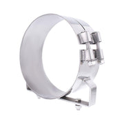 8" Stainless Universal (U-Bolt style replacement) Wide Band Exhaust Clamp #10325 clamp Light Gray