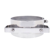 8" Stainless Universal (U-Bolt style replacement) Wide Band Exhaust Clamp #10325 clamp Light Gray