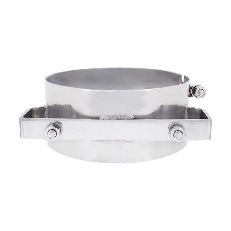 8" Stainless Universal (U-Bolt style replacement) Wide Band Exhaust Clamp #10325 clamp Light Gray