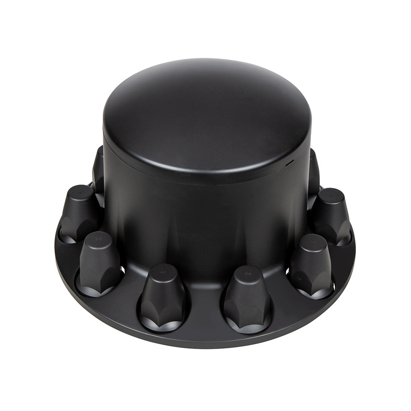 Dome Rear Axle Cover With 33mm Standard Thread-On Nut Covers - Matte Black