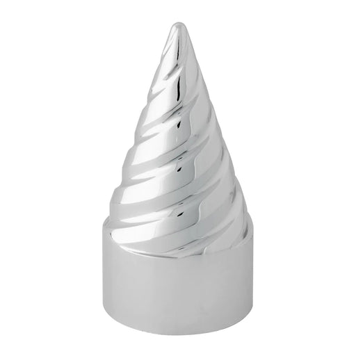 CR. PL. TWISTER PUSH-ON NUT CVR 33M/MX4-3/16" TURN RIGHT lug nut Gray