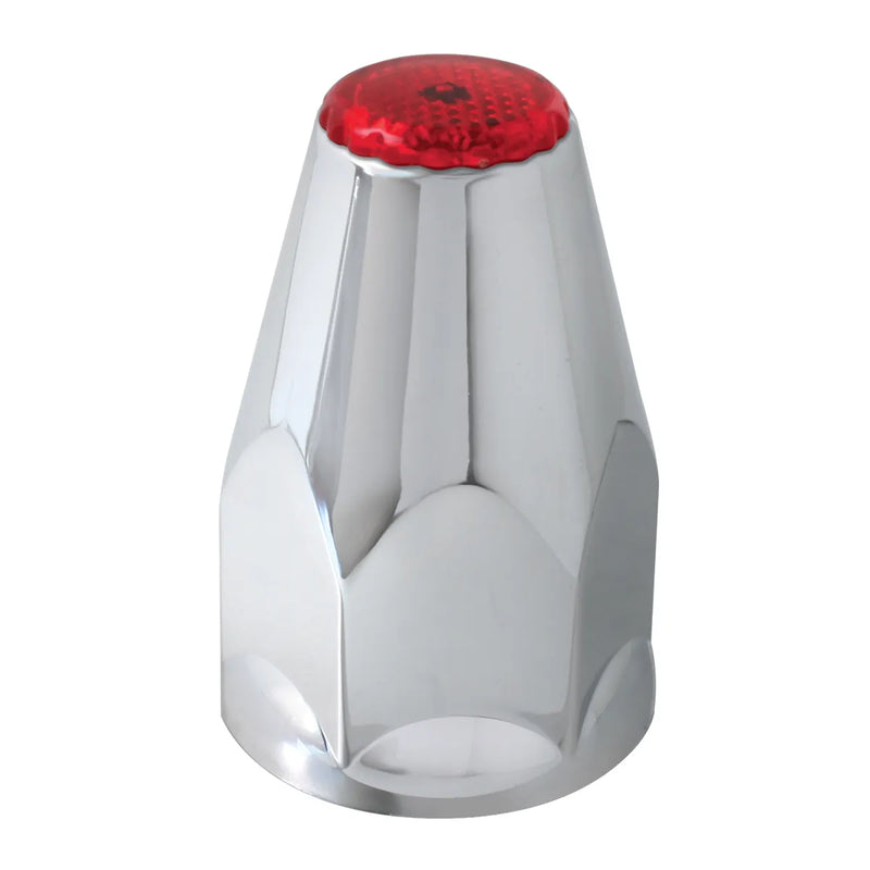 10324 CR. PL. SCREW-ON 33 M/MX3-1/4" NUT CVR W/RED REFLECTOR Gray