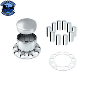 UP-10373 Chrome Plastic Extra Tall Rear Axle Cover With 33mm Thread-On Tall Cylinder Nut Covers REAR AXLE COVER Light Gray