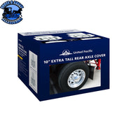 UP-10373 Chrome Plastic Extra Tall Rear Axle Cover With 33mm Thread-On Tall Cylinder Nut Covers REAR AXLE COVER Light Gray