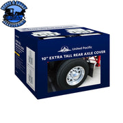 UP-10374 CHROME PLASTIC EXTRA TALL FLAT TOP REAR AXLE COVER WITH 33MM THREAD-ON TALL CYLINDER NUT COVERS AXLE COVER Light Gray