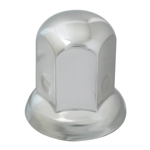 CR. STEEL PUSH-ON NUT COVER W/ FLANGE 30 MM X 2" lug nut Gray