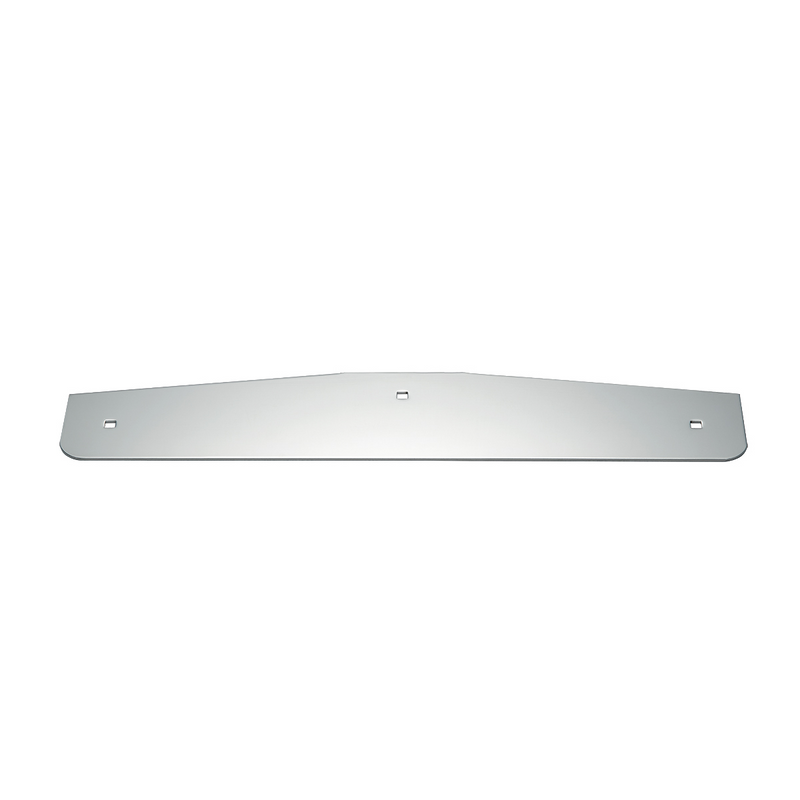 UP-10417 4" X 20" Chrome Standard Bottom Mud Flap Plate - Bolt Thru