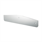 UP-10417 4" X 20" Chrome Standard Bottom Mud Flap Plate - Bolt Thru