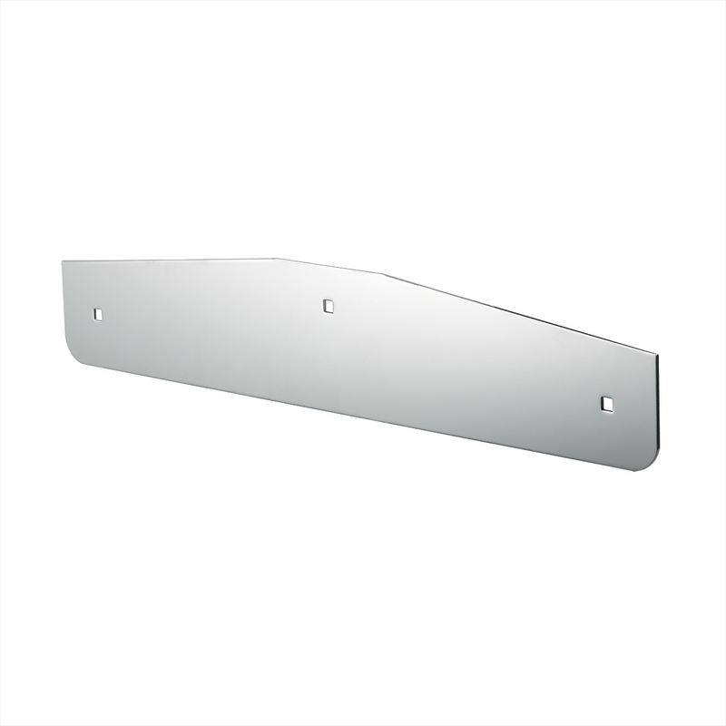 UP-10417 4" X 20" Chrome Standard Bottom Mud Flap Plate - Bolt Thru