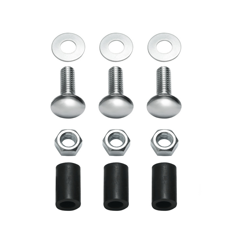 UP-10417 4" X 20" Chrome Standard Bottom Mud Flap Plate - Bolt Thru