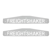 UP-10440P 4" X 24" Chrome Freightshaker Bottom Mud Flap Plate - Bolt Thru (Card of 2)