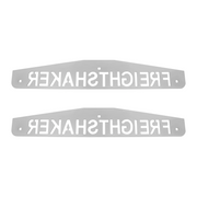 UP-10440P 4" X 24" Chrome Freightshaker Bottom Mud Flap Plate - Bolt Thru (Card of 2)