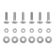 UP-10440P 4" X 24" Chrome Freightshaker Bottom Mud Flap Plate - Bolt Thru (Card of 2)
