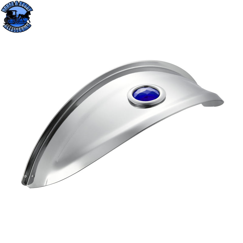 UP-10443 304 Stainless Steel Visor With Blue Dot For 7" Headlight