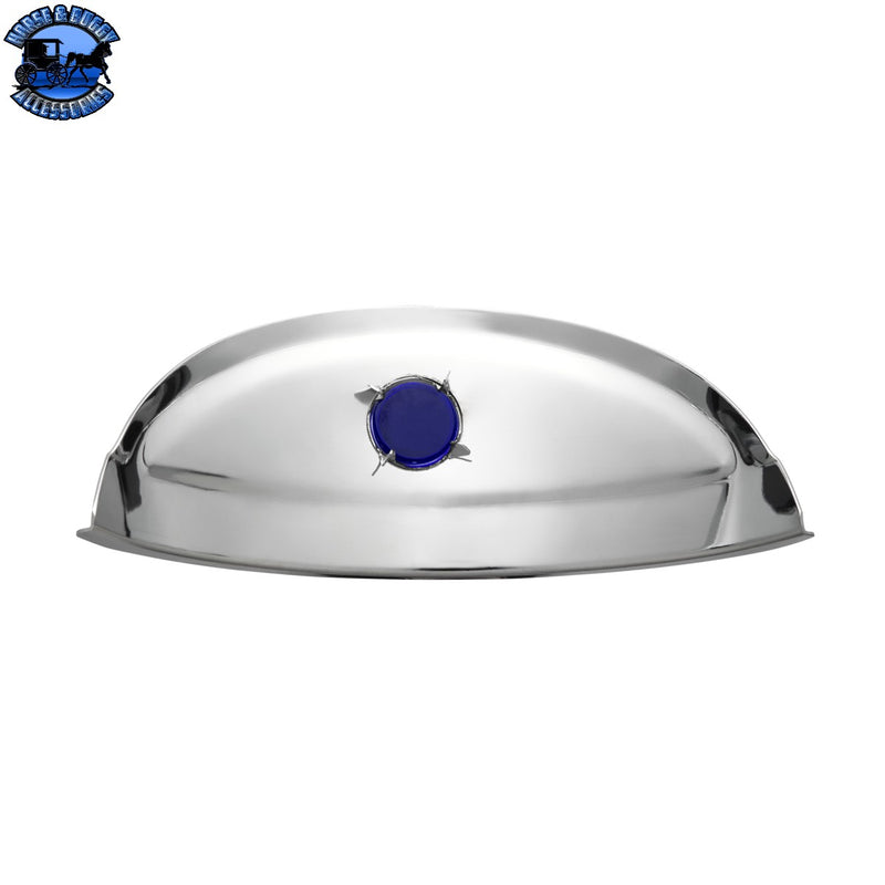 UP-10443 304 Stainless Steel Visor With Blue Dot For 7" Headlight