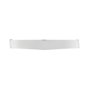 UP-10460 14-3/4" Wide Stainless Steel Visor For Dual 4" X 6" Headlight, Smooth Style