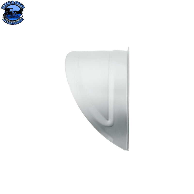 UP-10465 304 Stainless Steel Visor With Embossed Detail For 7" Headlight