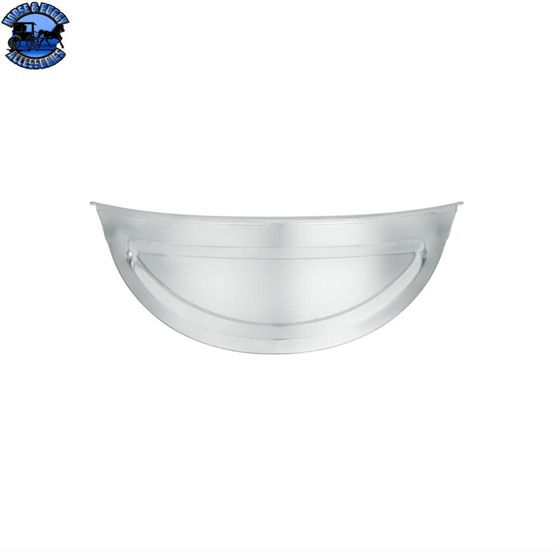 UP-10465 304 Stainless Steel Visor With Embossed Detail For 7" Headlight
