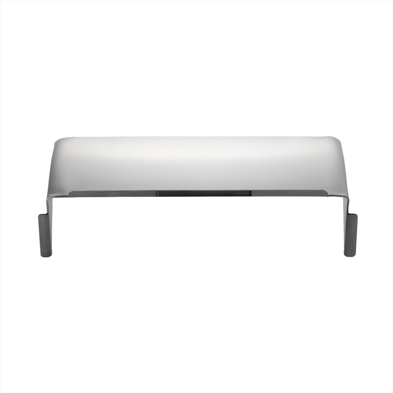 Stainless Steel Visor For 4" X 6" Rectangular Headlight, Curved Top Style #10470