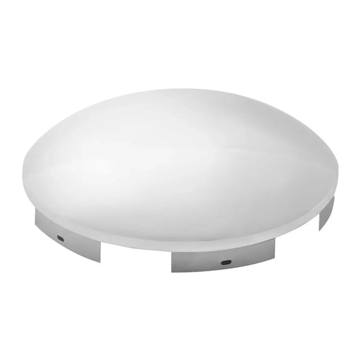 10504 SS FRONT HUB CAP, 1" LIP, 6 UNEVEN NOTCHES Light Gray