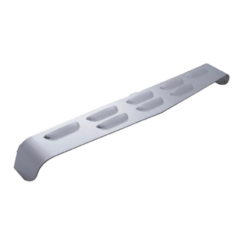 UP-10502 14-3/4" Wide Stainless Steel Visor For Dual 4" X 6" Headlight, Louver Top