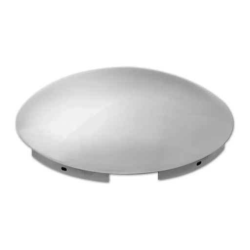 10508 SS FRONT HUB CAP, 7/16" LIP, 5 NOTCHES & 5 CLIPS Gray