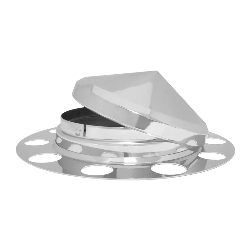 10525 Universal 3 Piece Front Axle Covers w/ Cone Hub Cap Gray