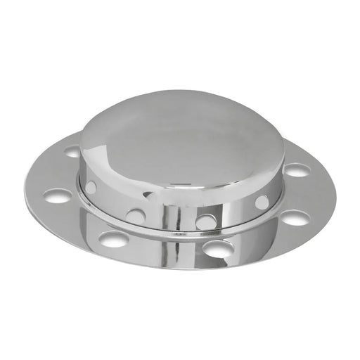 10530 2 Piece Chrome Front Axle Covers Dark Gray