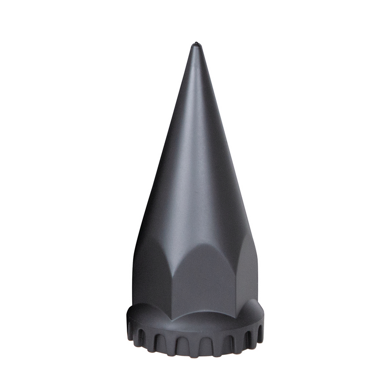 Cubiertas para tuercas de pico con brida, color negro mate, 33 mm x 4-3/4", roscadas (paquete de 60)
