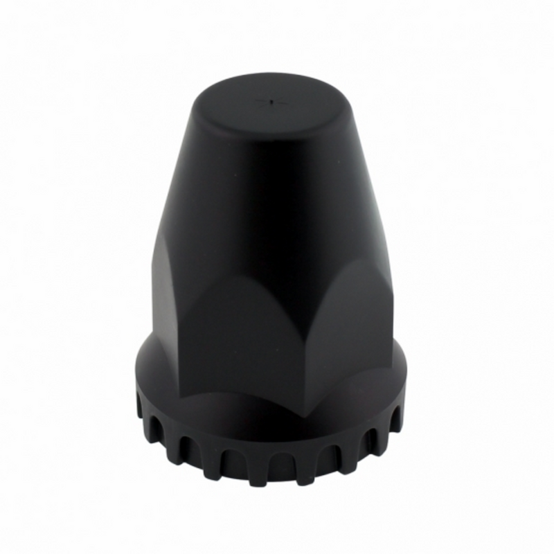 Tapa de tuerca original con brida, rosca negra mate de 33 mm x 2-3/4" (a granel)