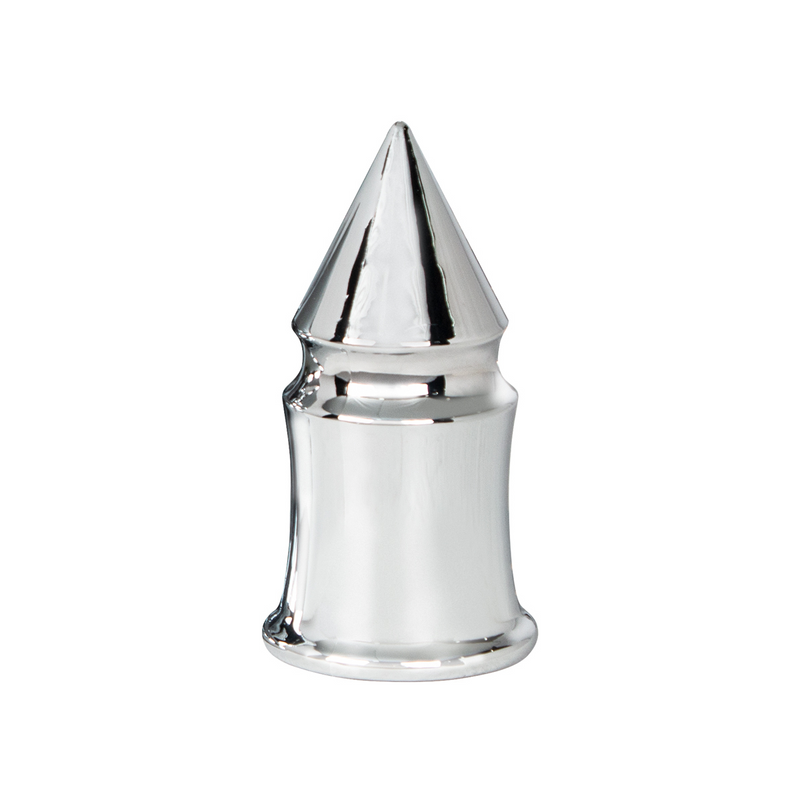 Cubierta de tuerca con punta en V de plástico cromado de 33 mm x 4 3/8" - A presión (a granel)