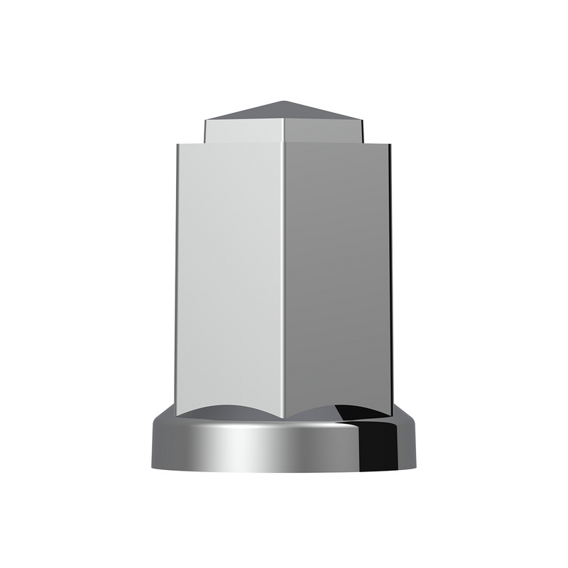 Cubierta de tuerca roscada estilo hexagonal de plástico cromado de 33 mm x 3" de alto