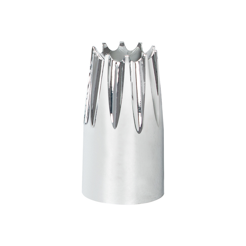 Cubierta de tuerca de corona de plástico cromado de 33 mm x 3-3/4" - Enroscable (a granel)