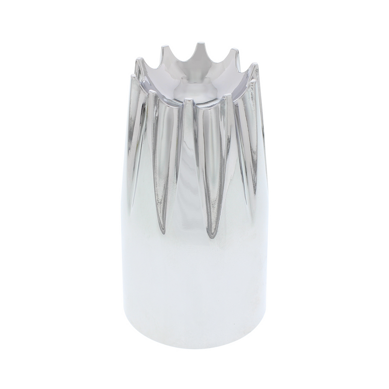 Cubierta de tuerca de corona de plástico cromado de 33 mm x 3-3/4" - Enroscable (a granel)