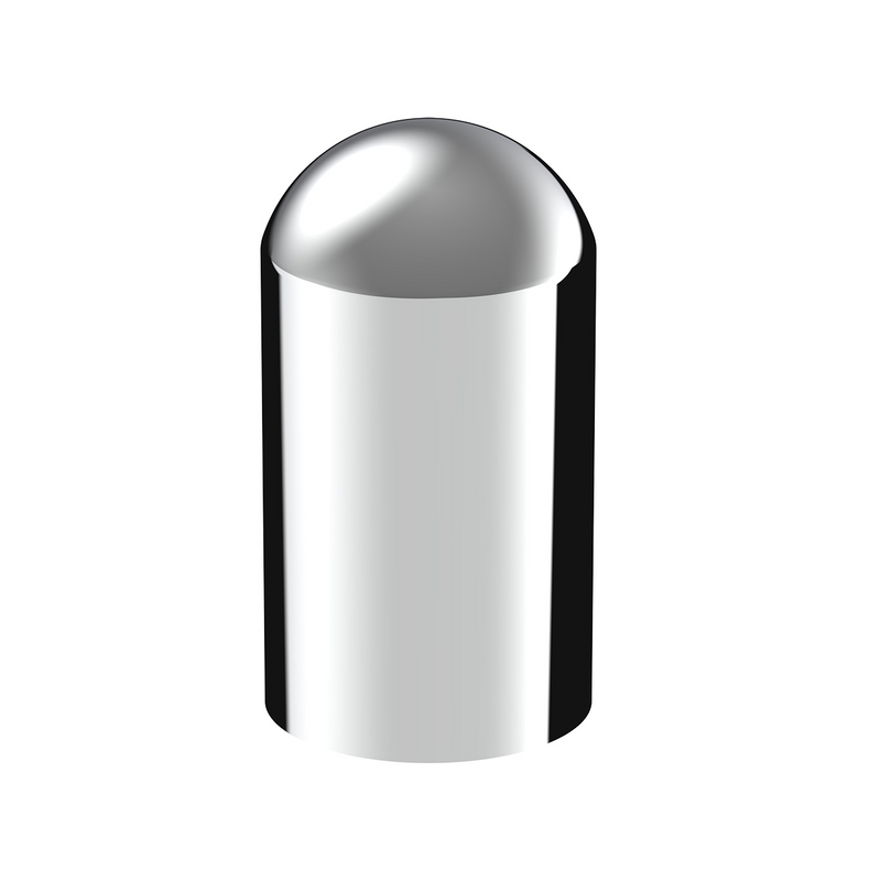 Cubierta de tuerca de cúpula de plástico cromado de 33 mm x 3-3/4" - Enroscable (a granel)