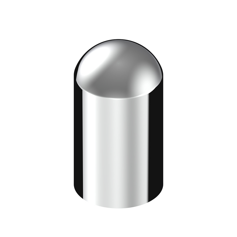 Cubierta de tuerca de cúpula de plástico cromado de 33 mm x 3-3/4" - Enroscable (a granel)