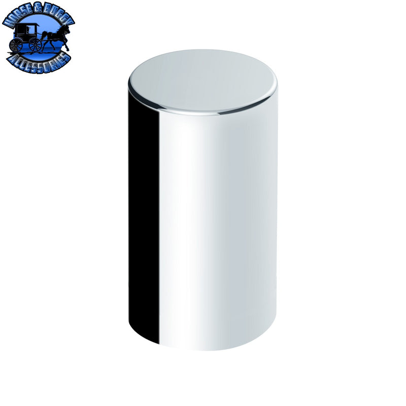UP-10568 33mm x 3-1/2" Chrome Plastic Cylinder Nut Cover - Push-On (10-Pack)