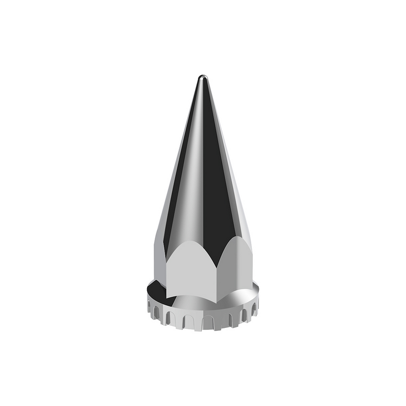 33mm X 4-3/4" Chrome Super Spike Nut Covers - Thread-On (60-Pack)