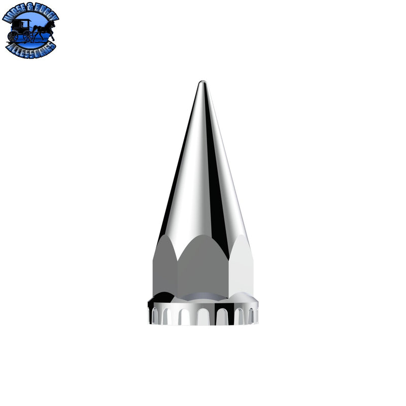 UP-10586B 33mm x 4-3/4" Chrome Super Spike Nut Cover - Push-On (Bulk)