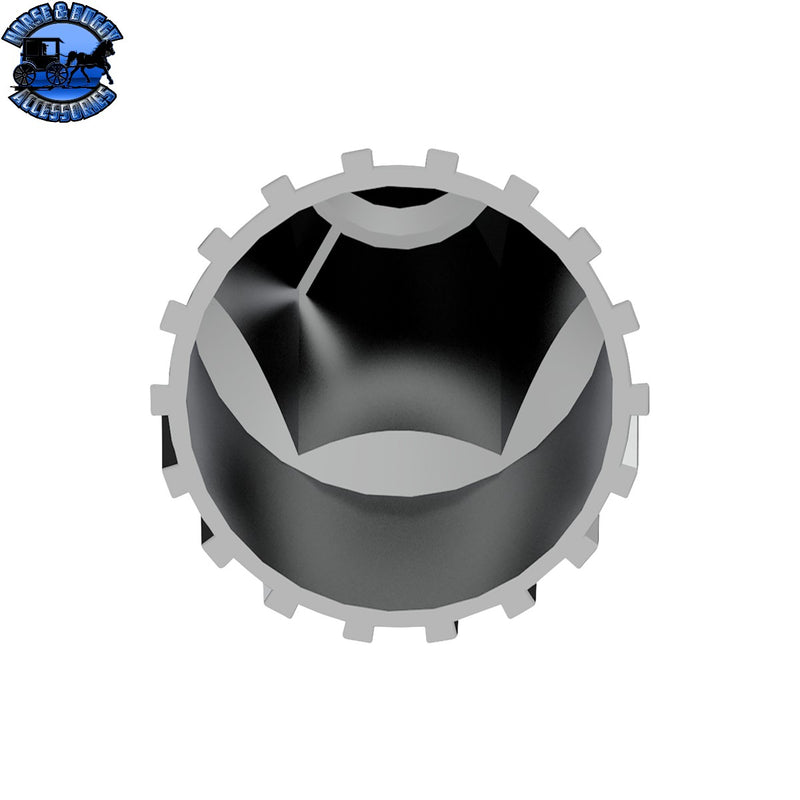 UP-10586B 33mm x 4-3/4" Chrome Super Spike Nut Cover - Push-On (Bulk)