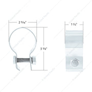 Stainless Steel Quarter Fender 2" Tube Clamp With Hardware #10632 Fender Bracket Lavender