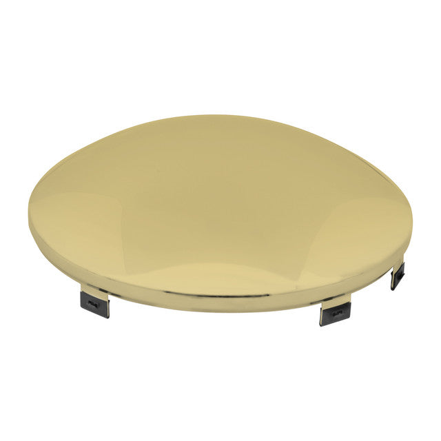 10662 (closeout) UNIVERSAL BRASS PLATED FRONT HUB CAP, 5/8" LIP, 6 NOTCHES