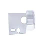 UP-10667 Chrome Steel Mud Flap Hanger End Light Bracket Only