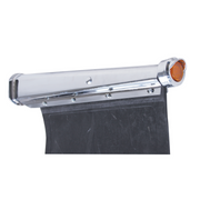 UP-10667 Chrome Steel Mud Flap Hanger End Light Bracket Only