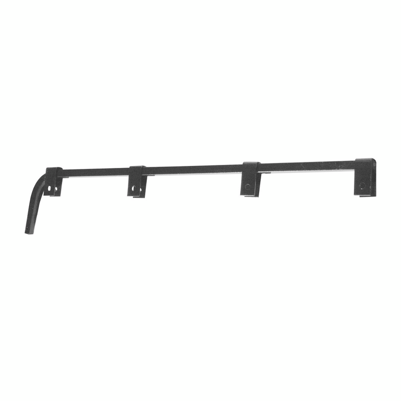 Black Straight Mud Flap Hangers - No Coil (Pair)