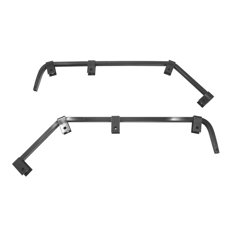 Black Angled Mud Flap Hangers - No Coil (Pair)