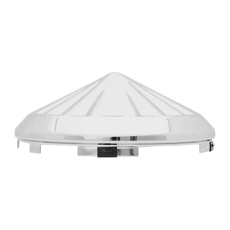 10703 Universal Front Hub Cap in Pinwheel Design Light Gray