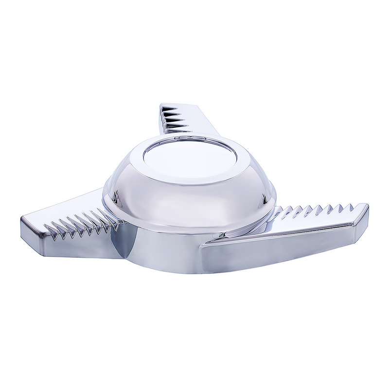 UP-10720 Chrome Plastic 3 Bar Left Swing Hubcap Spinner Only