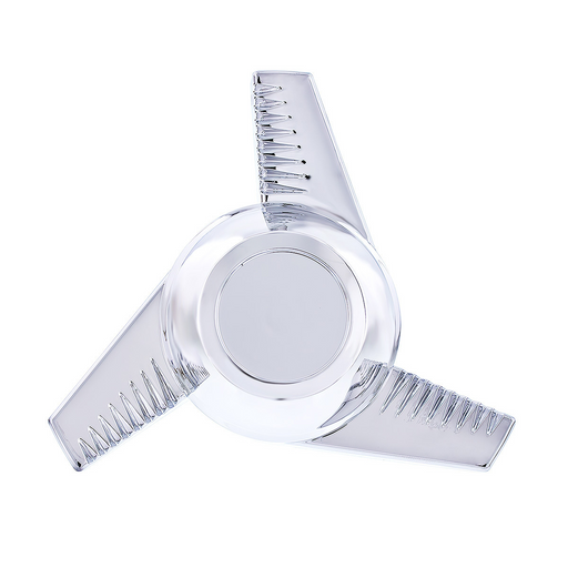 UP-10720 Chrome Plastic 3 Bar Left Swing Hubcap Spinner Only